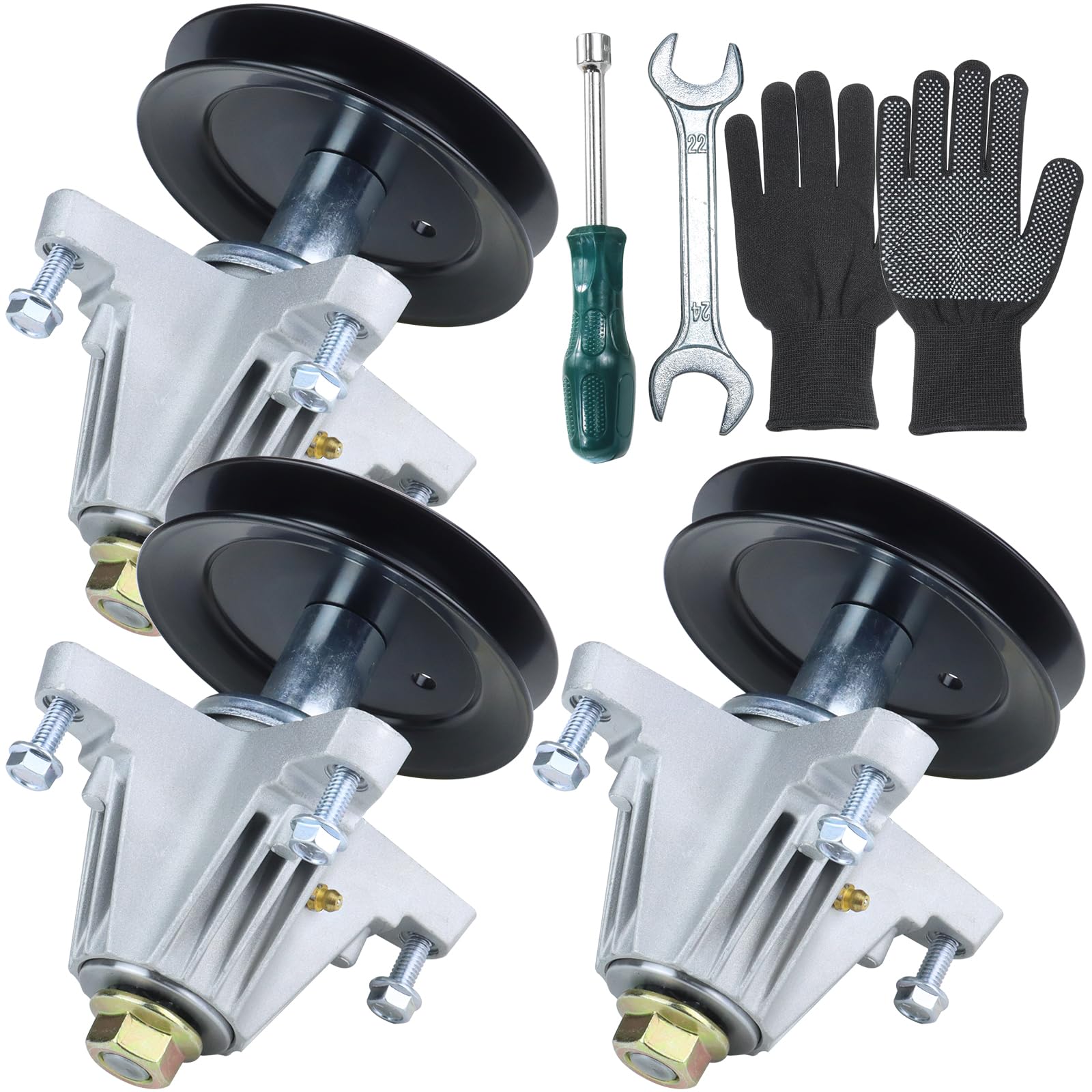 GUSUHAWK 3 Pack Spindle Assembly 918-06980 w 954-04077A Belt Cub Cadet XT1 GT50
