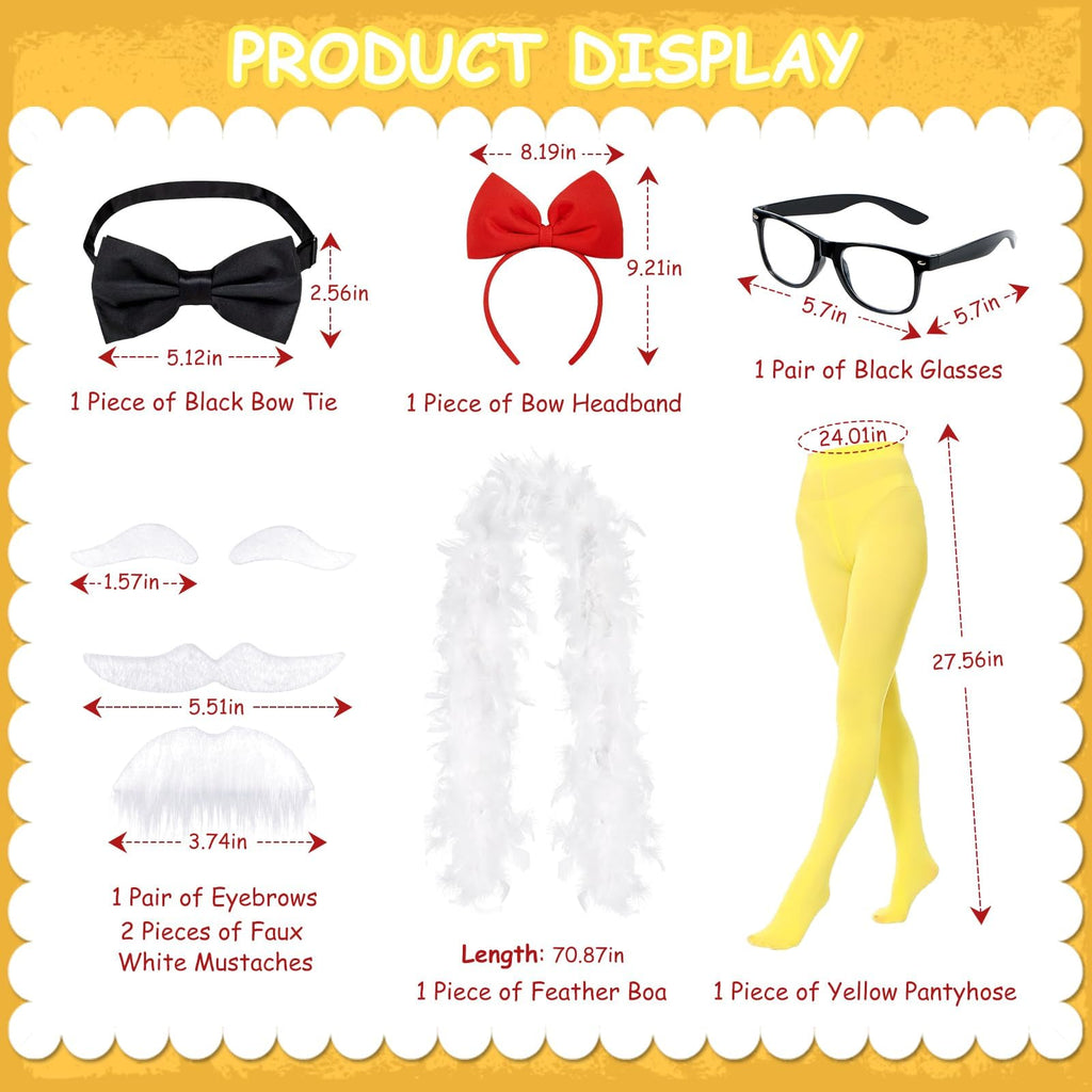 Apragaz 10 PCS Chicken Couple Costume Set Multi Color One Size