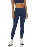 Amazon Essentials Women's Mid Rise Full Length Fitness Legging Navy Size S