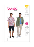 Burda Style Men's Casual Shirt Sewing Pattern B5842 Sizes 38-48