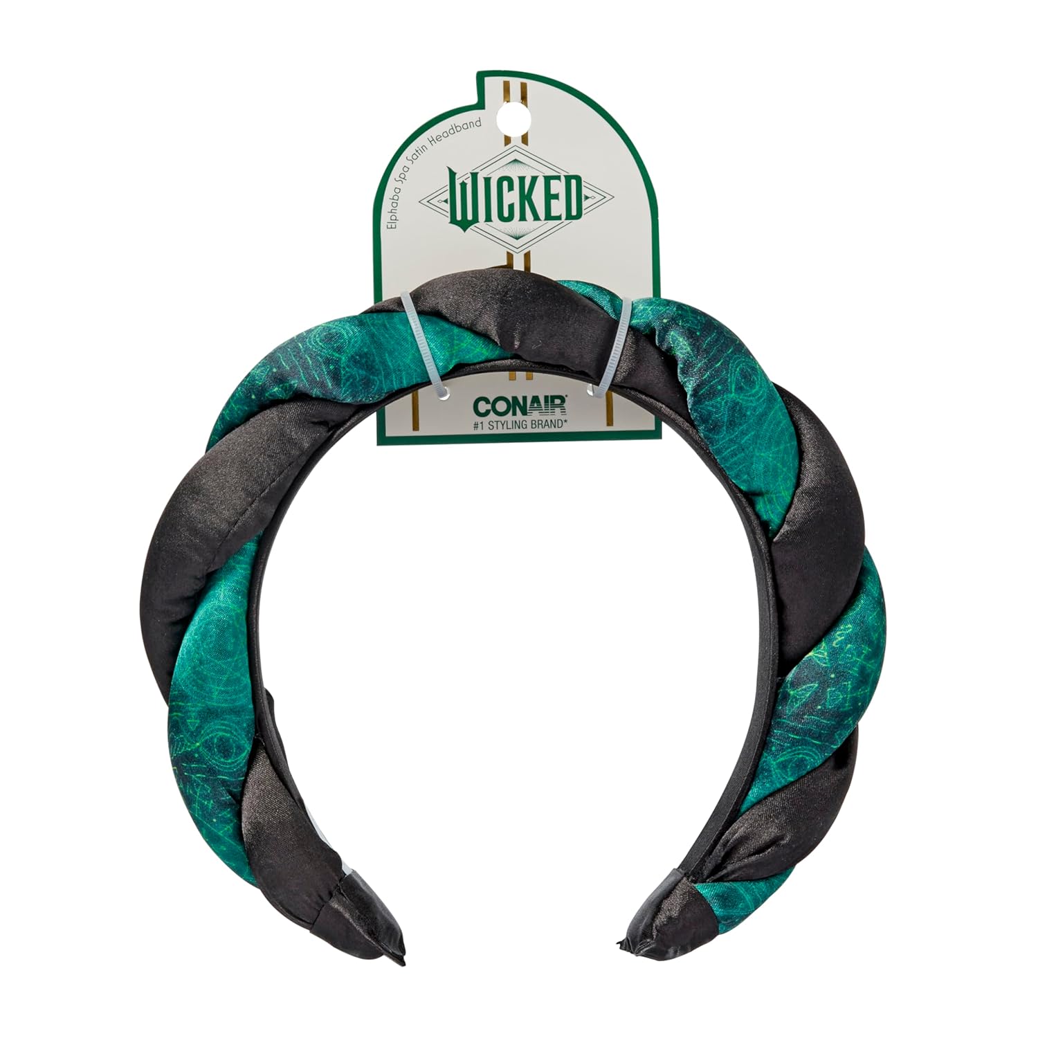 Elphaba Satin Twisted Spa Headband