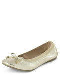 The Children's Place Ballet Flats Soft Gold Size 11Y Girls Shoes