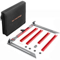 JLYLOL Stair Tread Template Tool Jig Measuring Gauge Angle Guide Red Grey