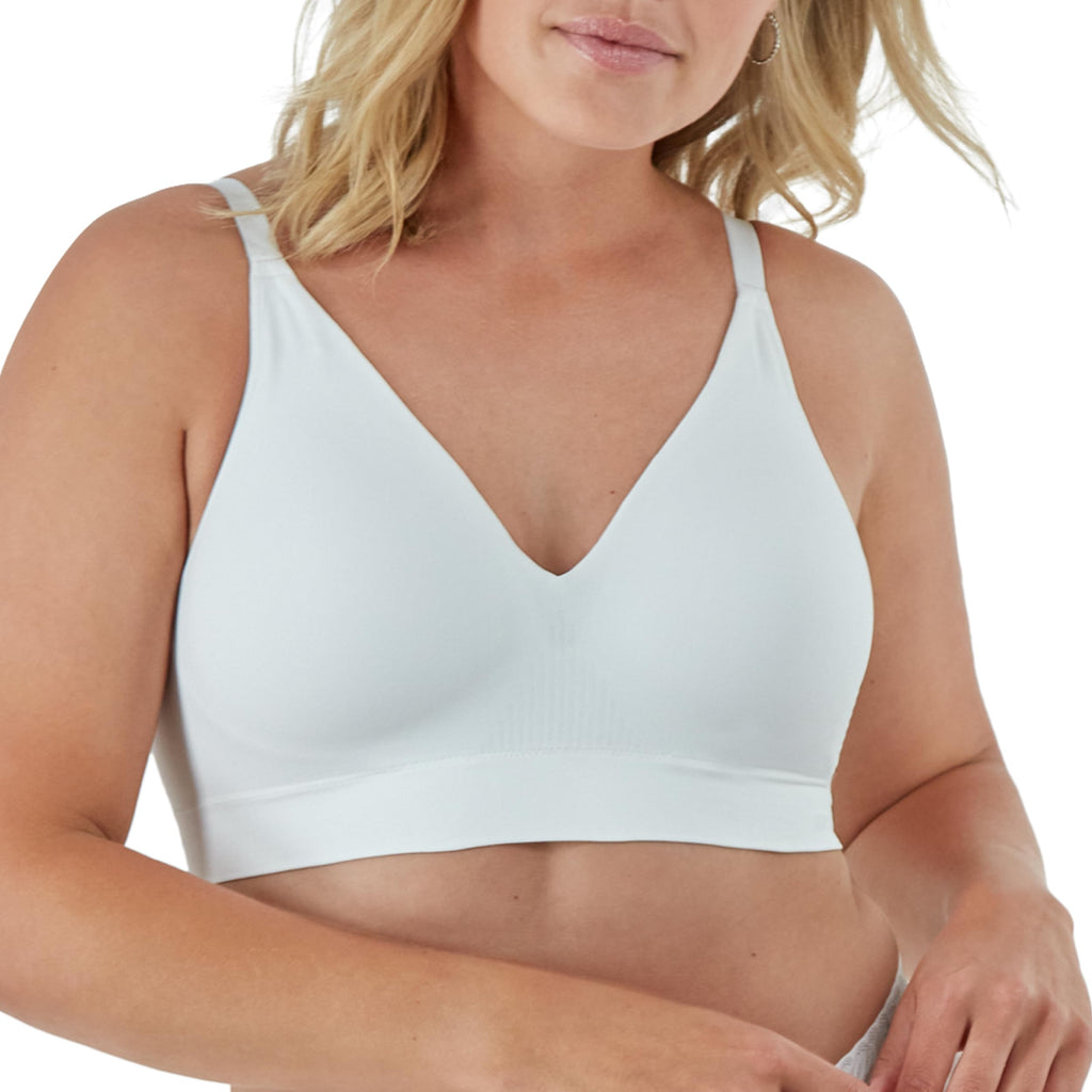 Bali Women's Wireless Comfort Revolution Modern Seamless Bra White XXL