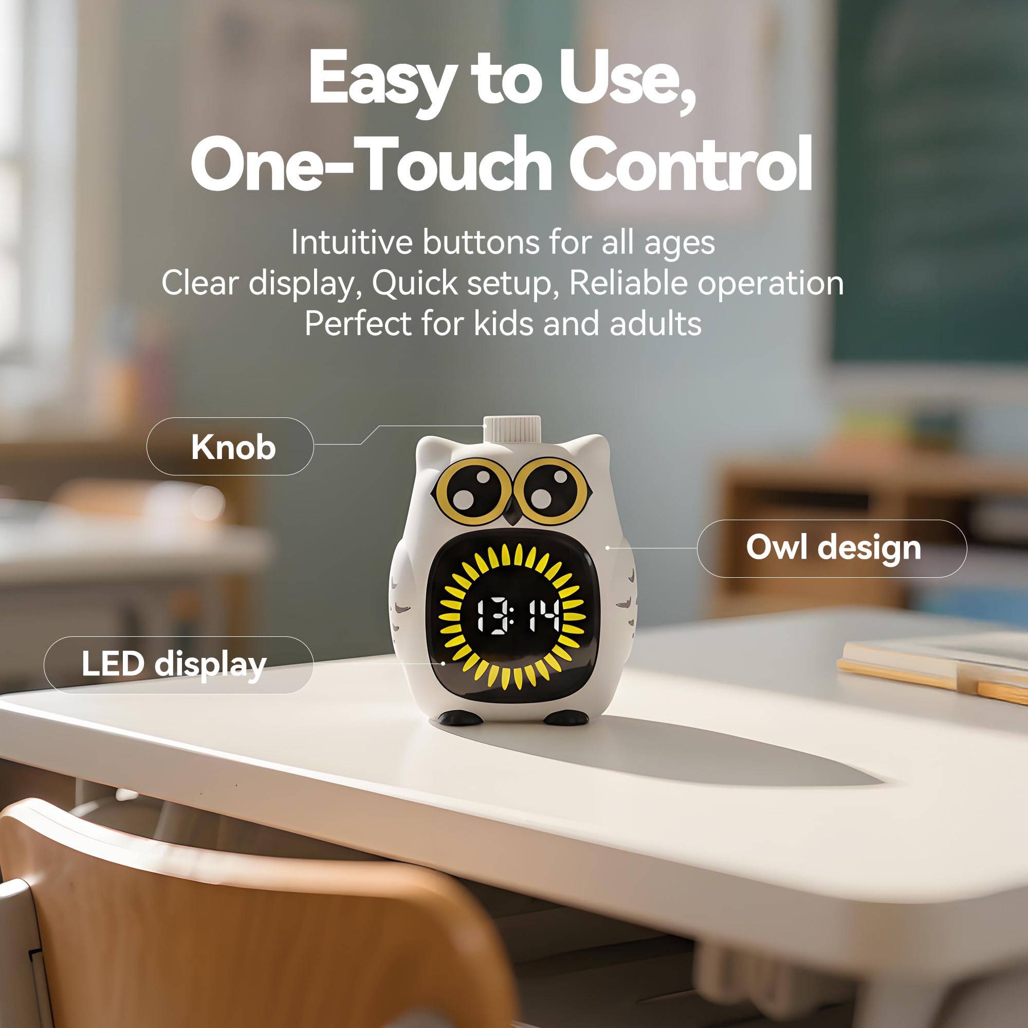 Doli Yearning Digital Visual Timer Kids Potty Training 99-Min Silent White