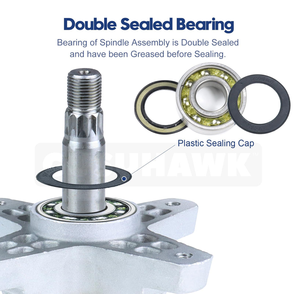 GUSUHAWK 3 Pack Spindle Assembly 918-06980 w 954-04077A Belt Cub Cadet XT1 GT50