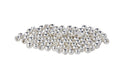 JUIFUTIME Tungsten Slotted Fly Tying Beads 4.0mm Black Nickel 100pcs