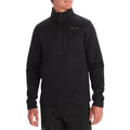 MARMOT Men's Drop Line 1/2 Zip Fleece Jacket Black Size L