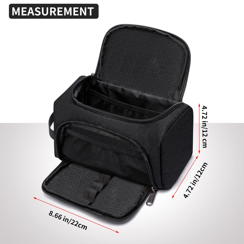 XQXA Large Capacity Pencil Case Organizer Multifunctional Travel Pen Bag Black