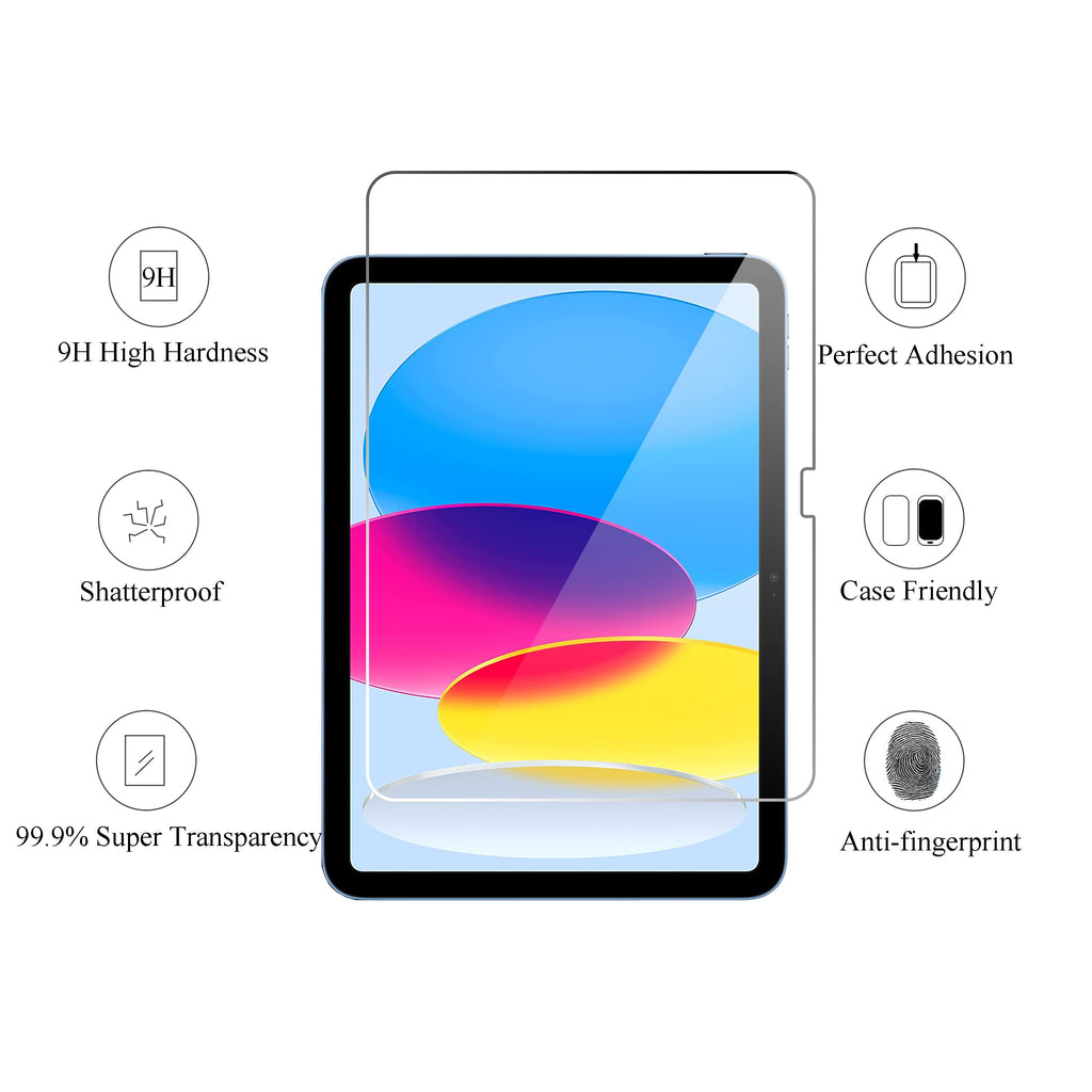 Ailun iPad 11th Gen 2025/10th Gen 10.9 Screen Protector Glass 2-Pack