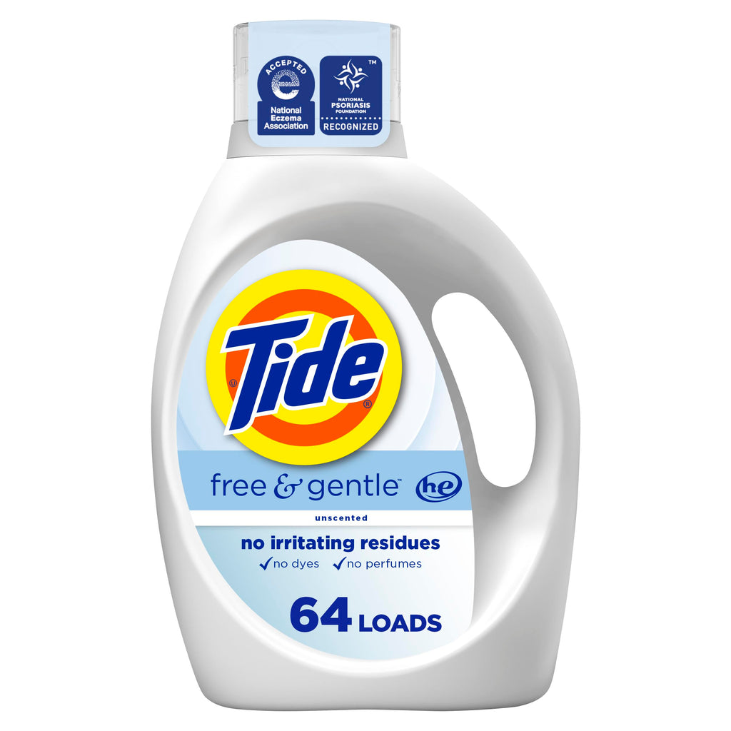 Tide Free & Gentle Liquid Laundry Detergent 84 fl oz 64 Loads