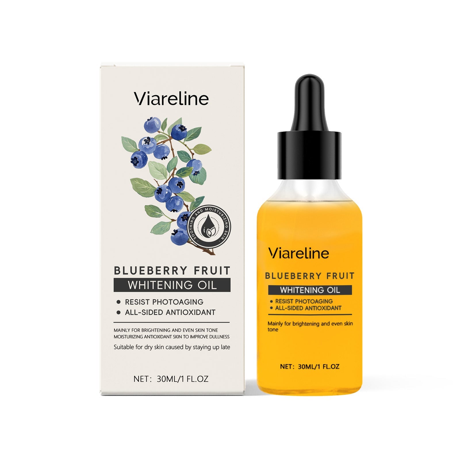 Blueberry Essence Oil Brightening, Moisturizing And Moisturizing Skin Care Essence Oil