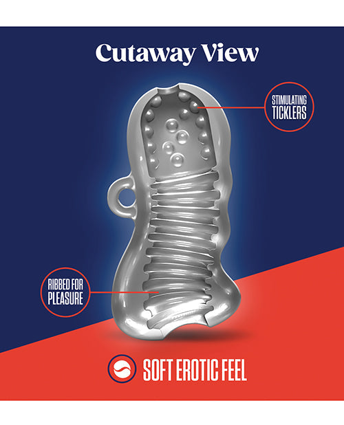 Blush Rize Squeezy Male Stroker - Clear
