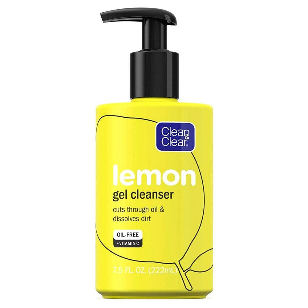 Clean & Clear Lemon Gel Facial Cleanser With Vitamin C, 7.5 Fl Oz