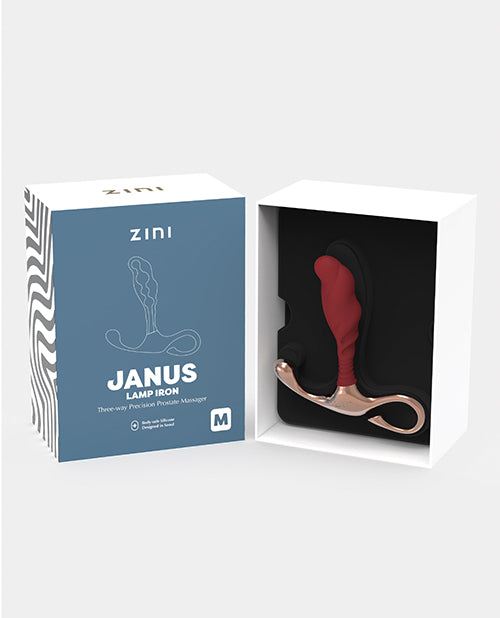 Zini Janus Lamp Iron Prostate Massager - Medium Maroon