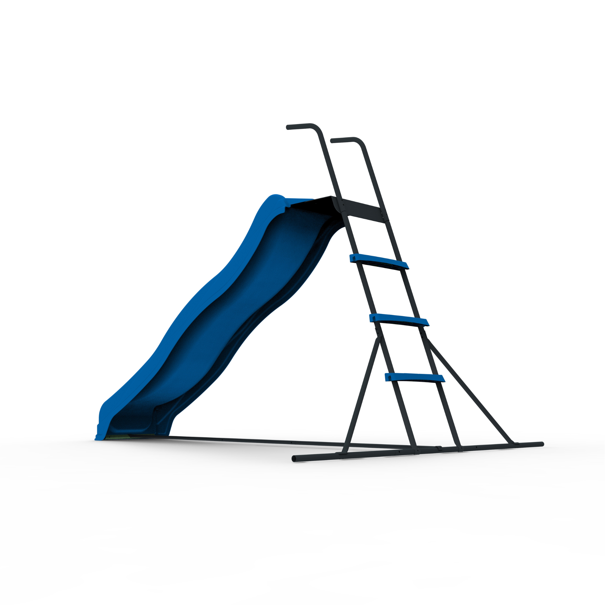 XSL003 2.2M kids plastic slide indoor Freestanding playground equipment children plastic slide kids indoor slide blue