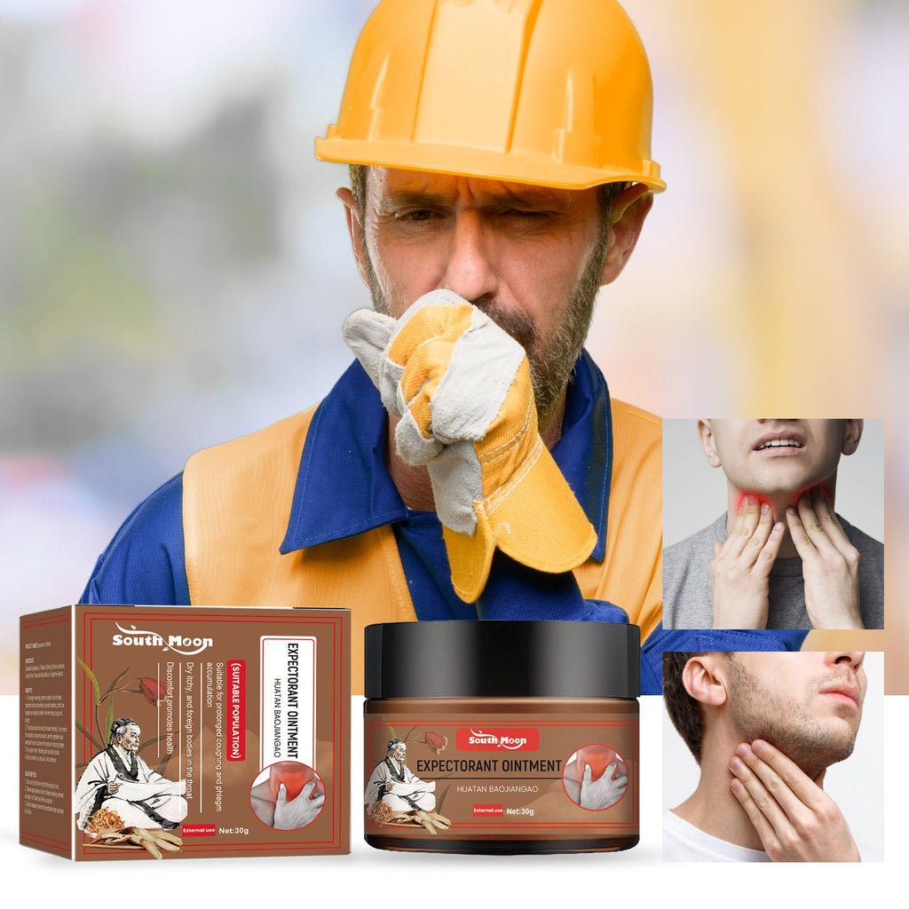 Expectorant Ointment, Body Care Relief Phlegm Throat Dry Itching Foreign Body Point Discomfort Repair Cream