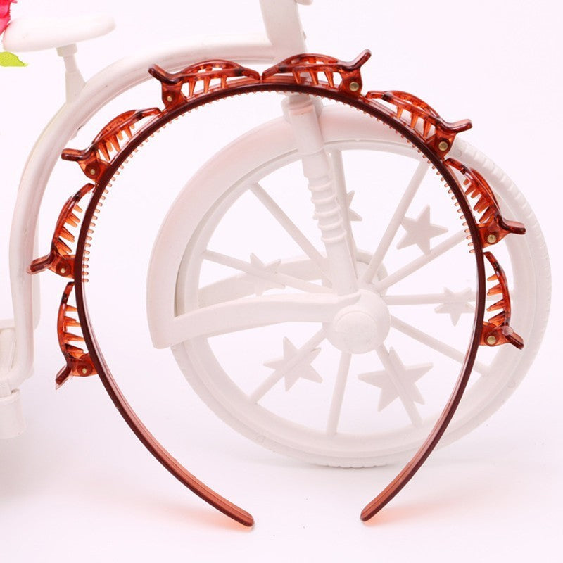 Black Braider Hair Clip Burst Pin Hairdo Bring Hair Hoop Multi-storey Wisp Air Weave Head Hoop Styling Tool