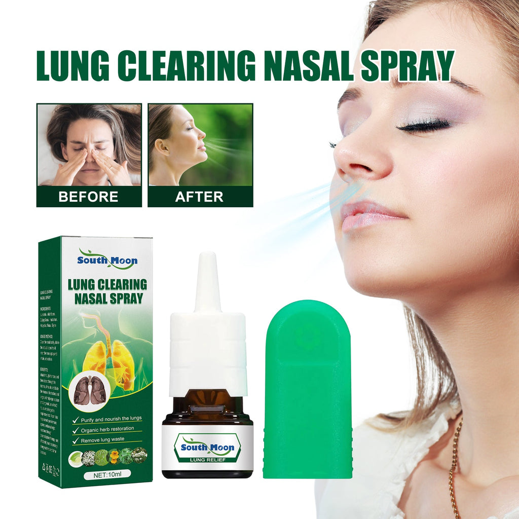 Lung Clearing Nasal Spray, Relieve Nasal Congestion, Runny Nose And Nasal Discomfort Cleansing Stop Snoring Spray