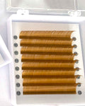 Honey Amber Color Lashes 0.03mm 【8-lines】