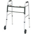 ProBasics Walker Folding  Two Button With Wheels