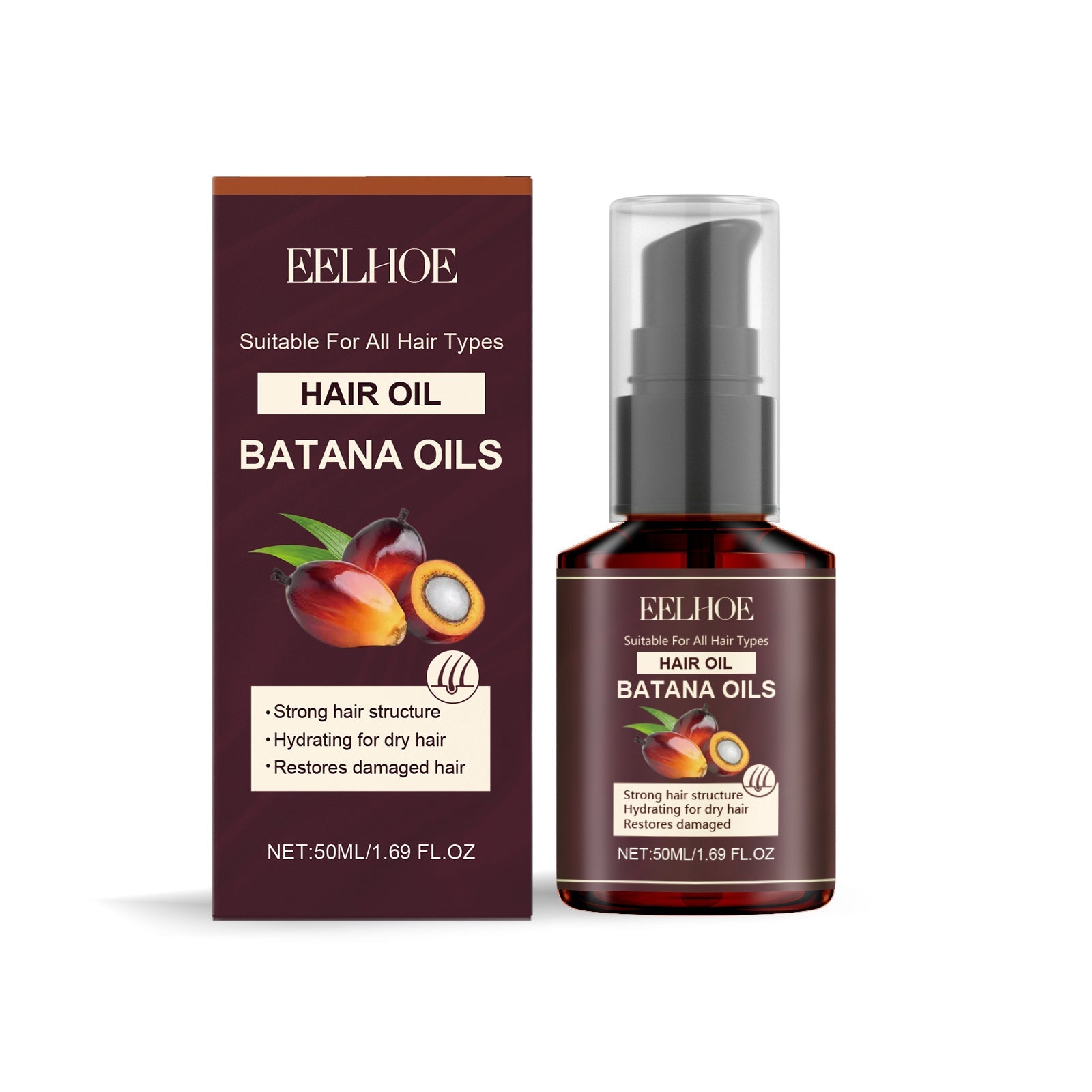Batana Hair Oil Hair Care Improve Dry Hair, Smooth And Glossy Hair Essence Oil