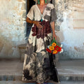 Fashionable Casual Dress With Digital Print
