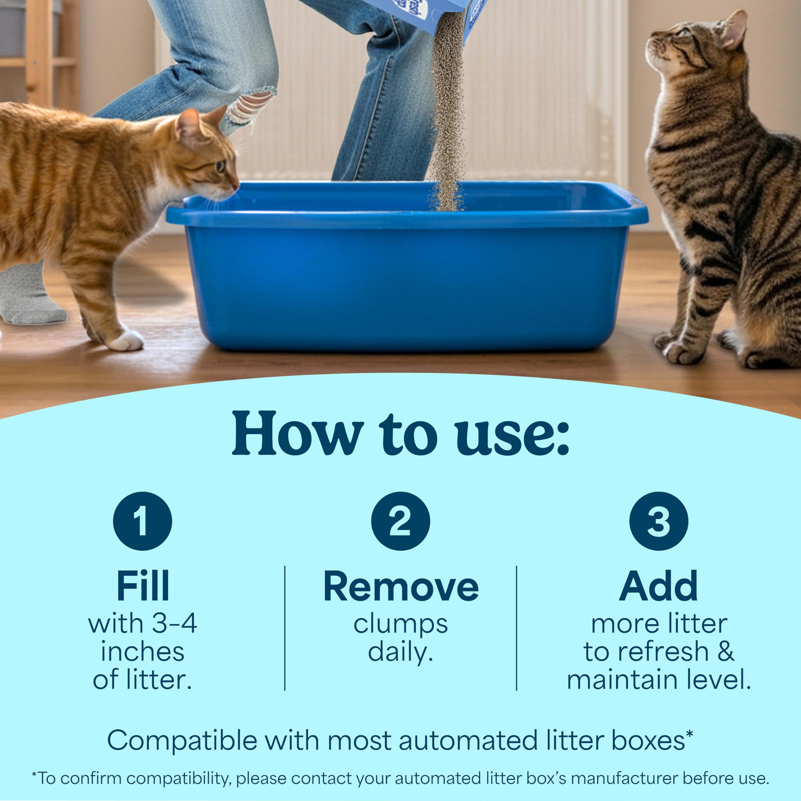 Fresh Step Clumping Cat Litter Multi-Cat Activated Charcoal Low Dust 14 lb