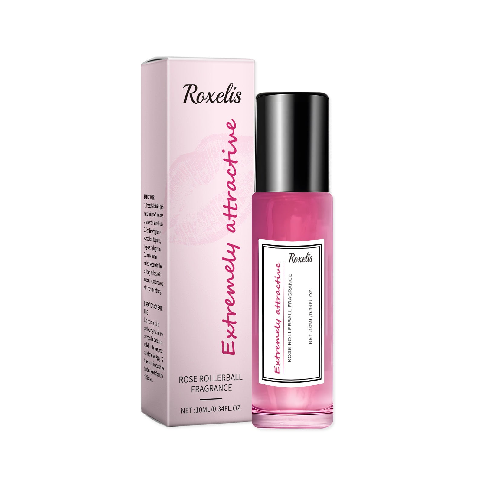 Rose Women's Ball Fragrance, Fresh Light Fragrance Exudes Charm Keep Fragrance Portable Couple Dating Perfume