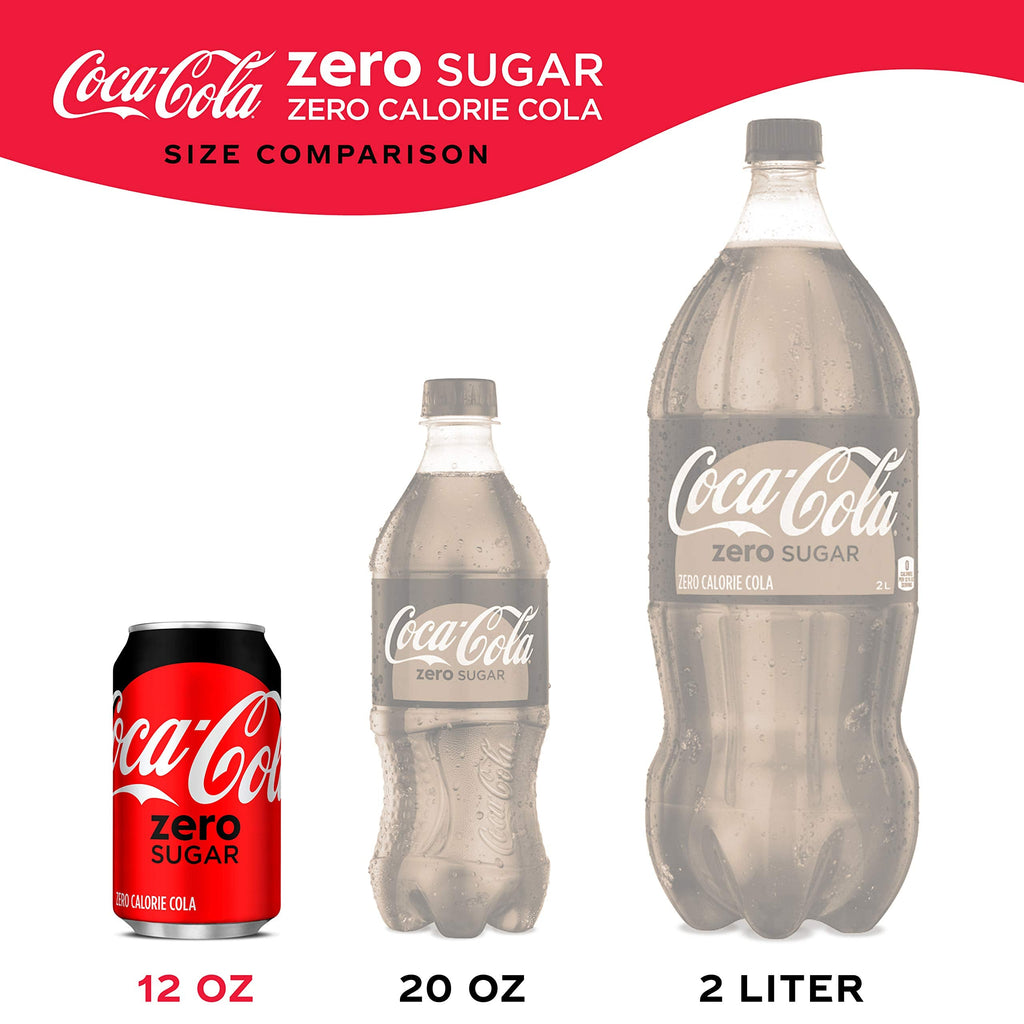 Coca-Cola Coke Zero Sugar Diet Soda Soft Drink, 12 fl oz, 12 Pack
