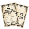 Bltgh Vintage Halloween Party Invitations 20pcs 4x6in Orange Black Envelopes