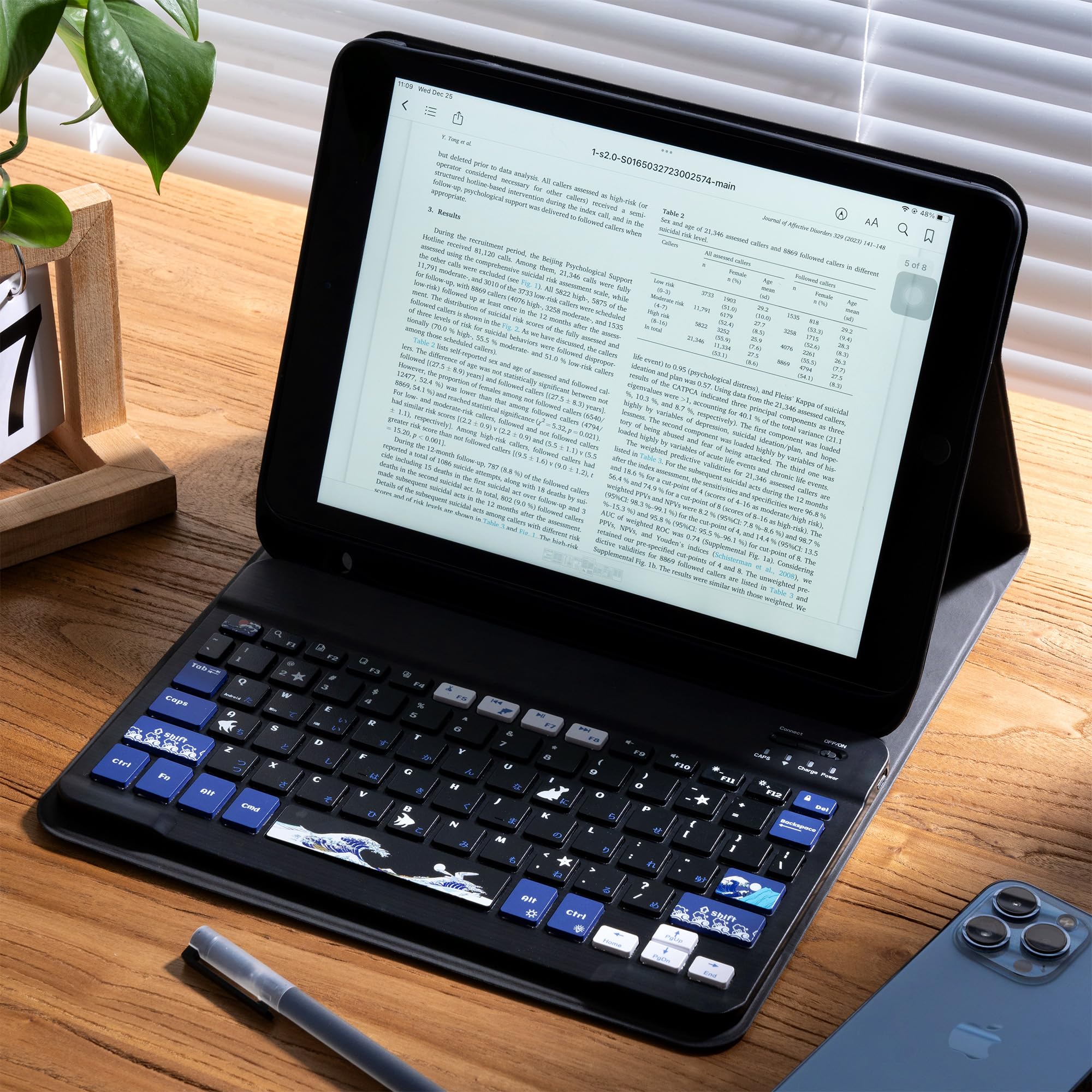 OHY iPad 11th 10th Gen Case Keyboard Wireless Backlit Detachable Black PU