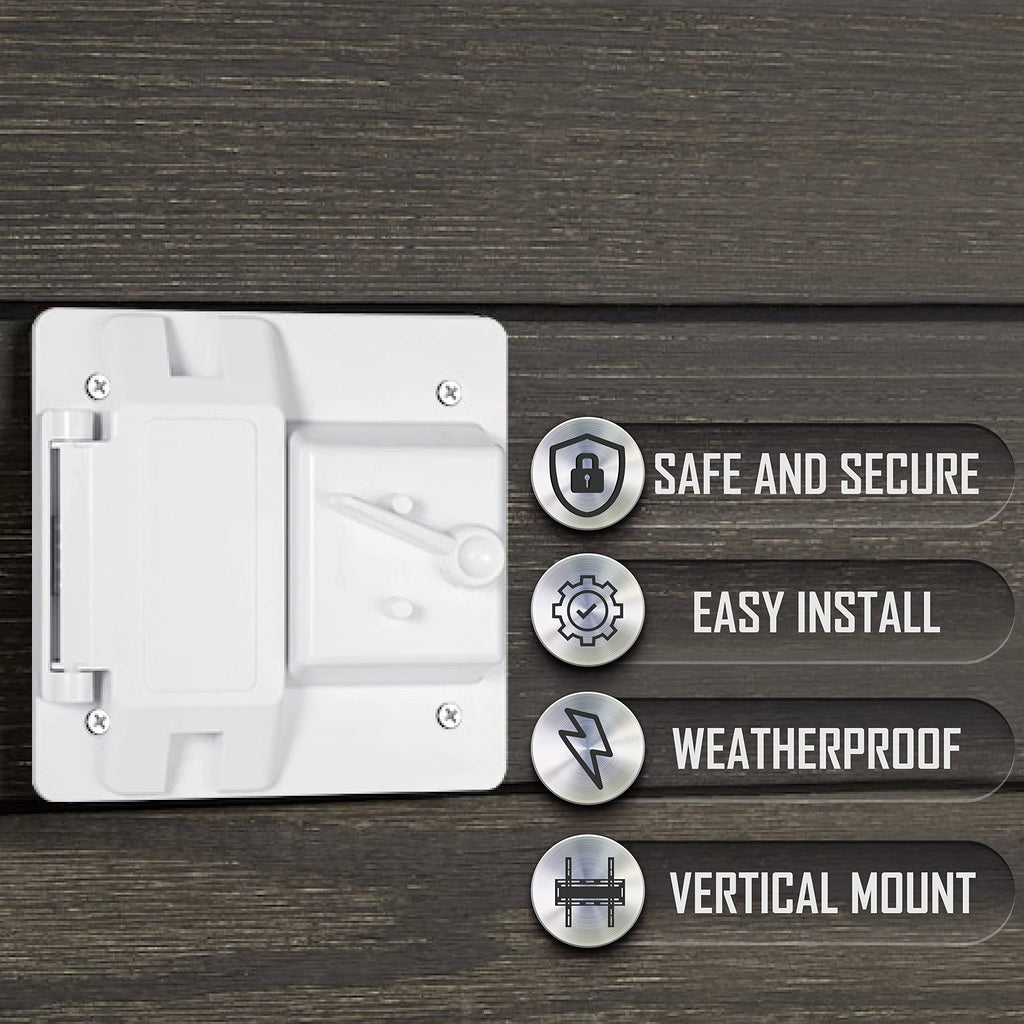 Hubbell Raco 2-Gang Weatherproof Cover Plastic Toggle GFCI White
