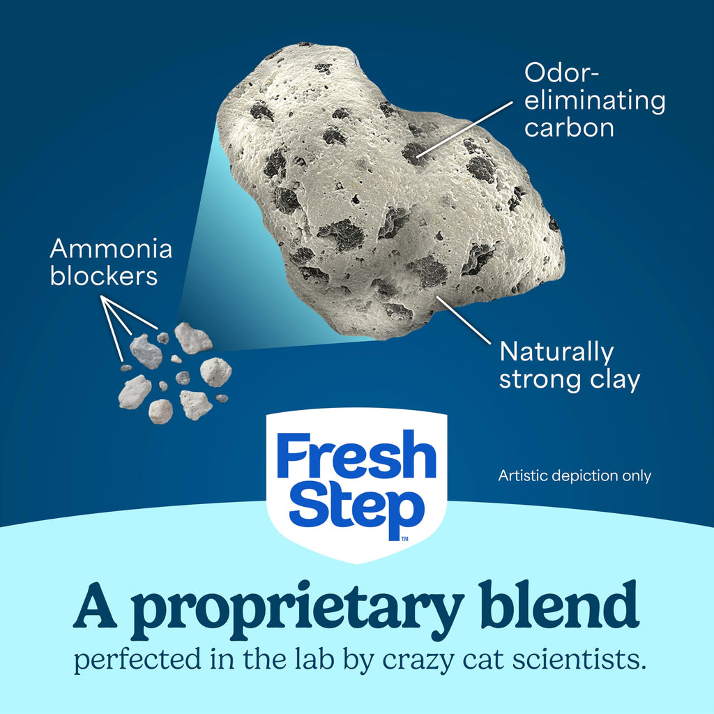 Fresh Step Clumping Cat Litter Multi-Cat Activated Charcoal Low Dust 14 lb