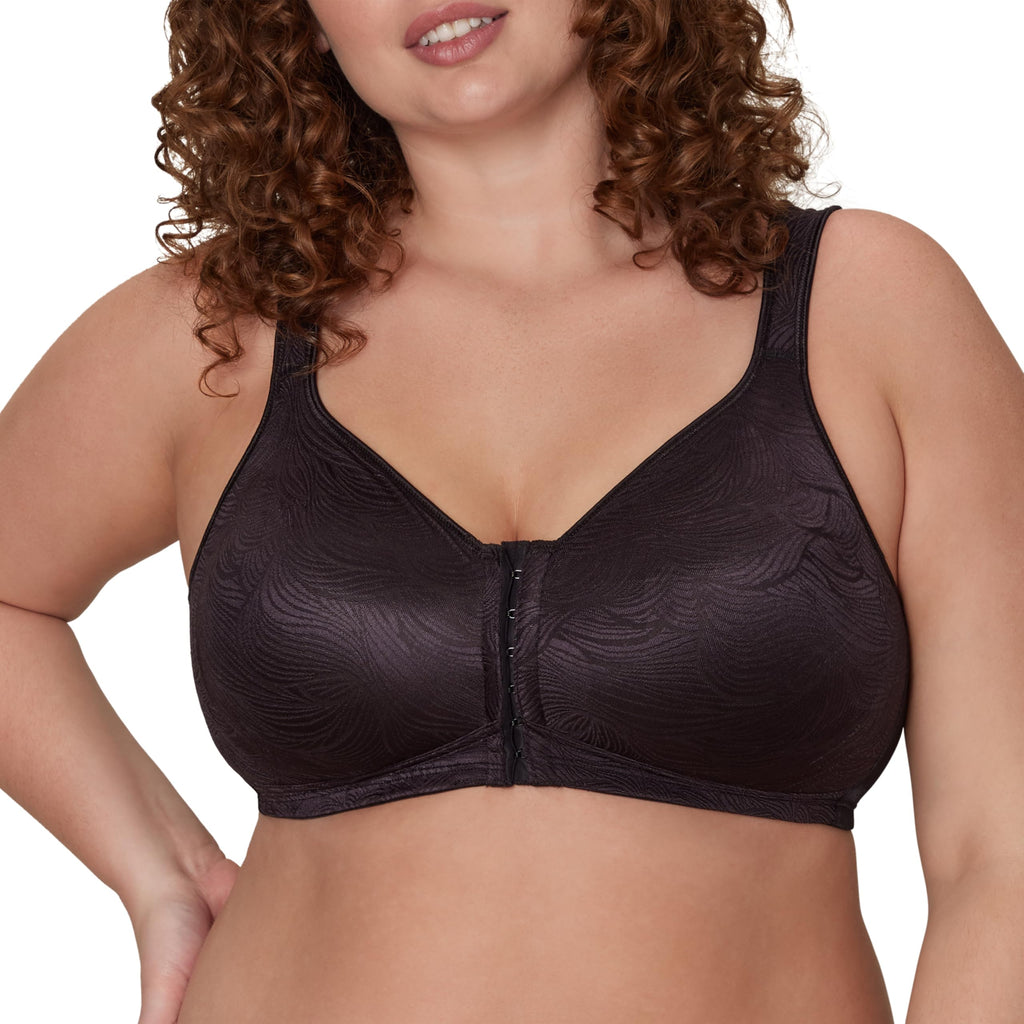 PLAYTEX Women's 18 Hour Extra Back Support Front Close Wireless Nude 2-Pack 36C
