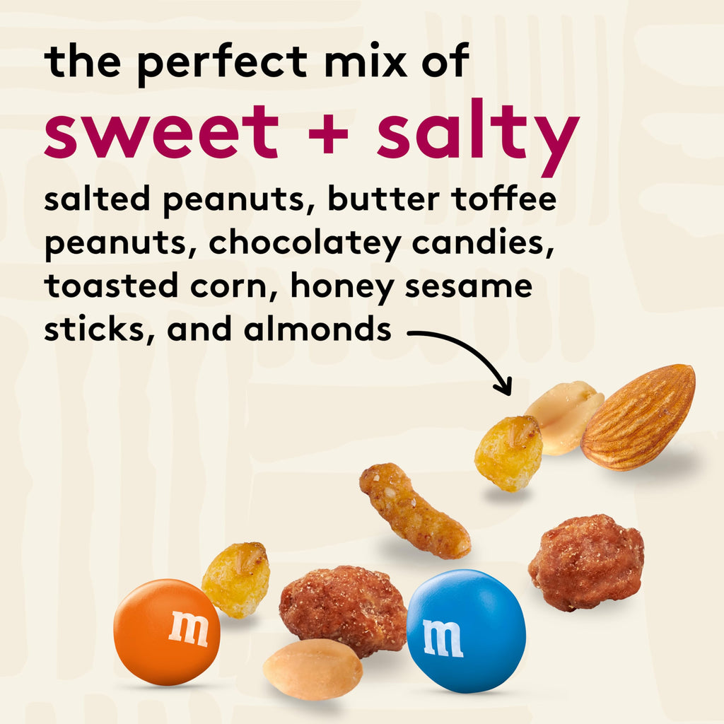 BestBy07/26 Snak Club Sweet Salty Trail Mix Peanuts M&M's Almonds 24oz