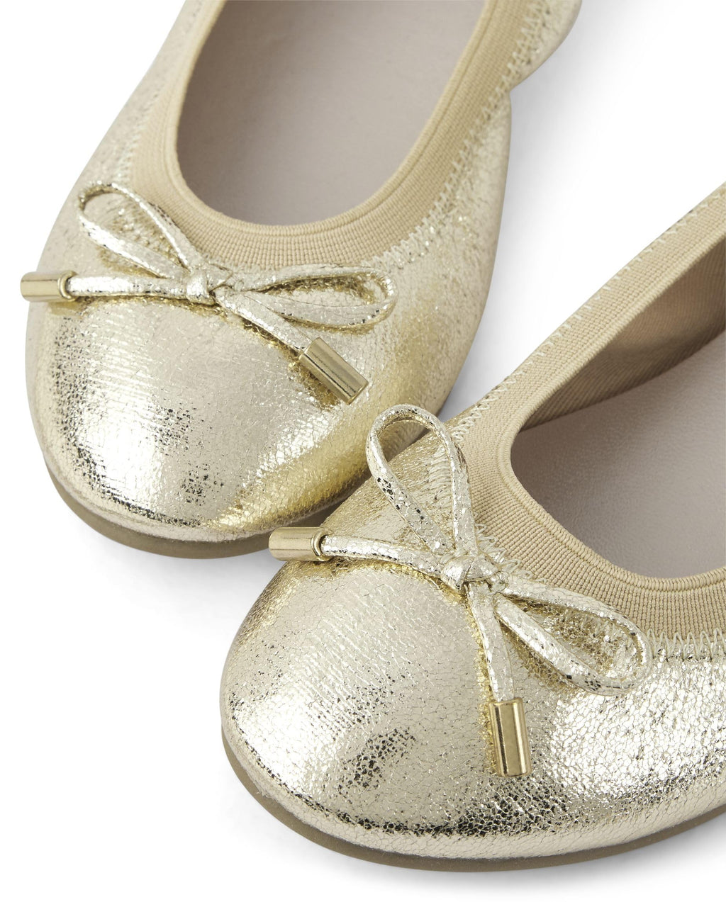 The Children's Place Ballet Flats Soft Gold Size 11Y Girls Shoes