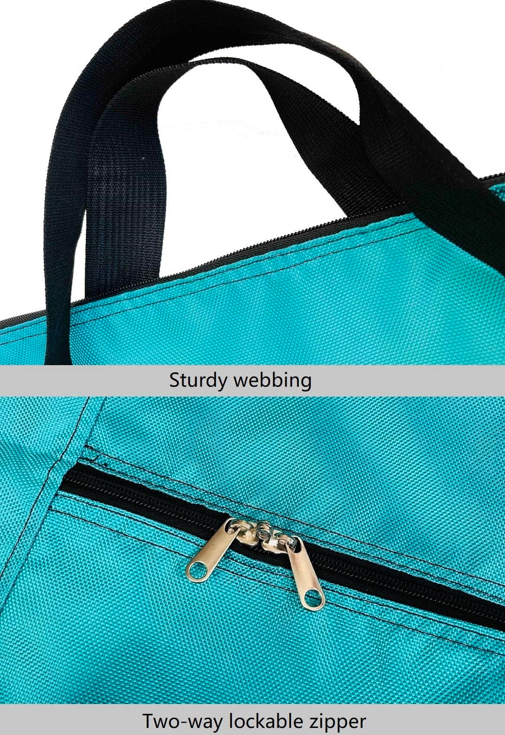 DoYiKe Extra Large Foldable Travel Duffle Bag Turquoise 35"L x 11.8"W x 19"H