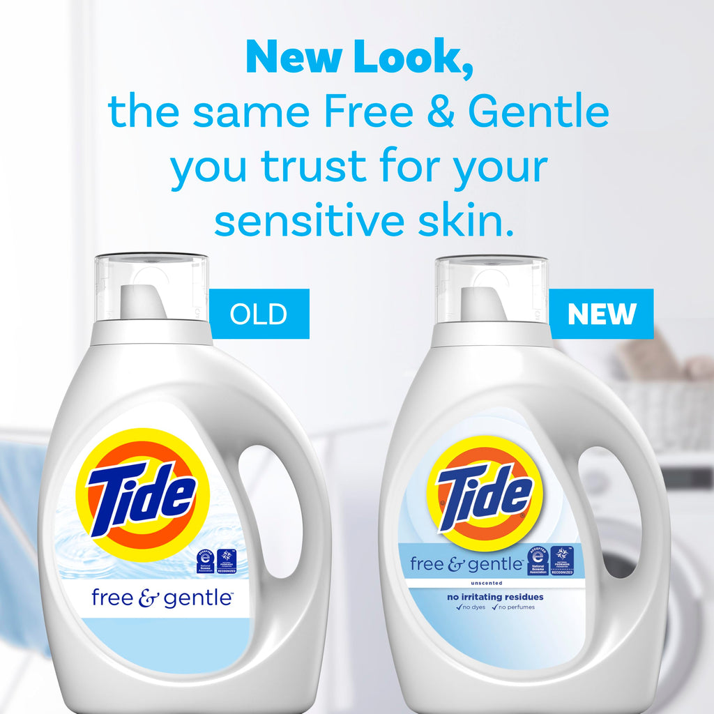 Tide Free & Gentle Liquid Laundry Detergent 84 fl oz 64 Loads