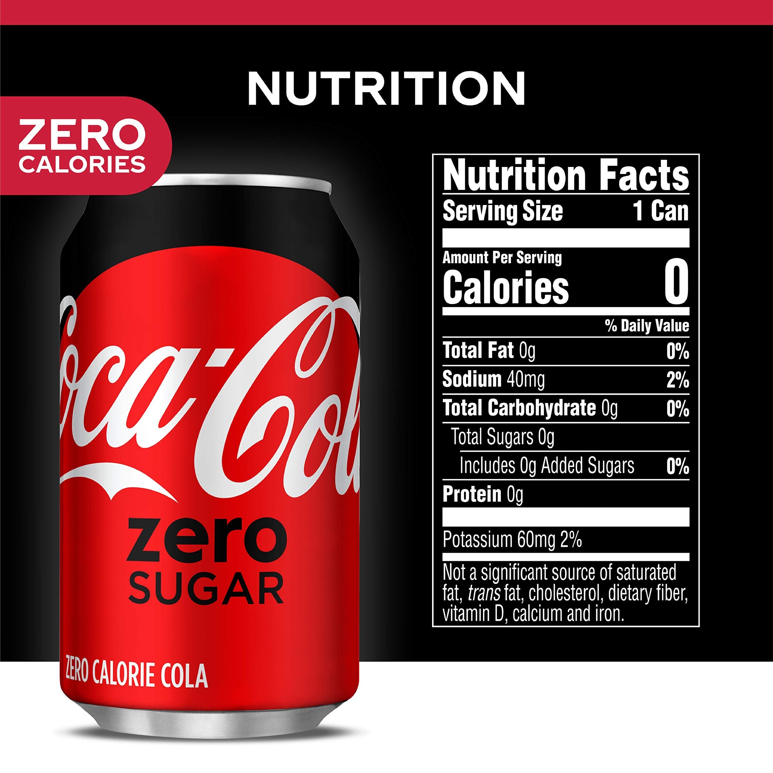 Coca-Cola Coke Zero Sugar Diet Soda Soft Drink, 12 fl oz, 12 Pack