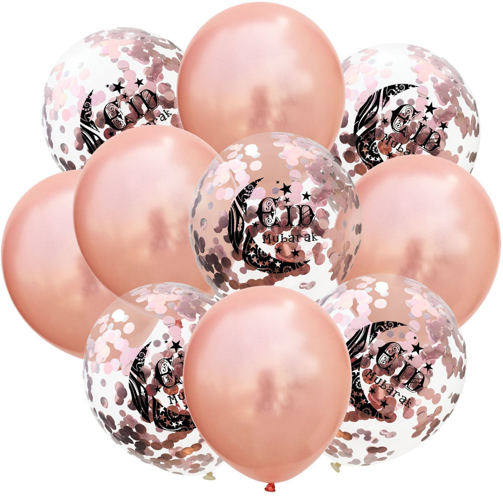 Moon Castle Party Celebrates Latex Balloon Transparent Paper Shard Glitter Balloon Set