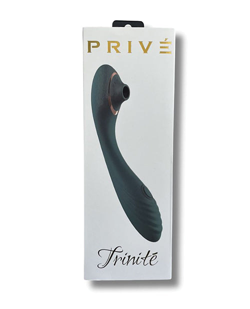 PRIVE Trinite 3 in One Medical Grade Silicone Vibrator Teal