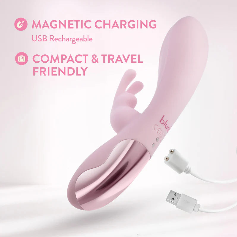 Blush Morgan Rabbit Vibrator - Pink