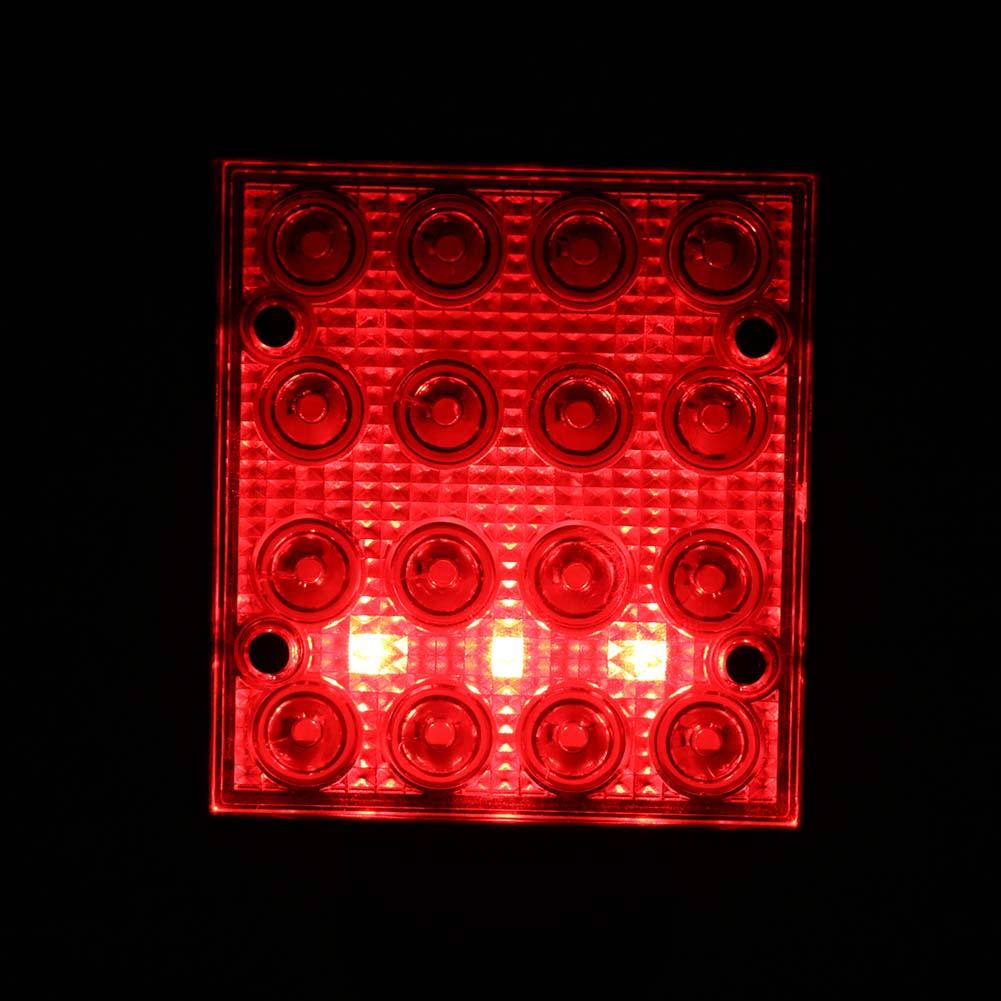 16 LEDs Work Flashlights White Red Blue Light Car Repair Working Lamp USB 18650 Torch Built-in Magnet Hook