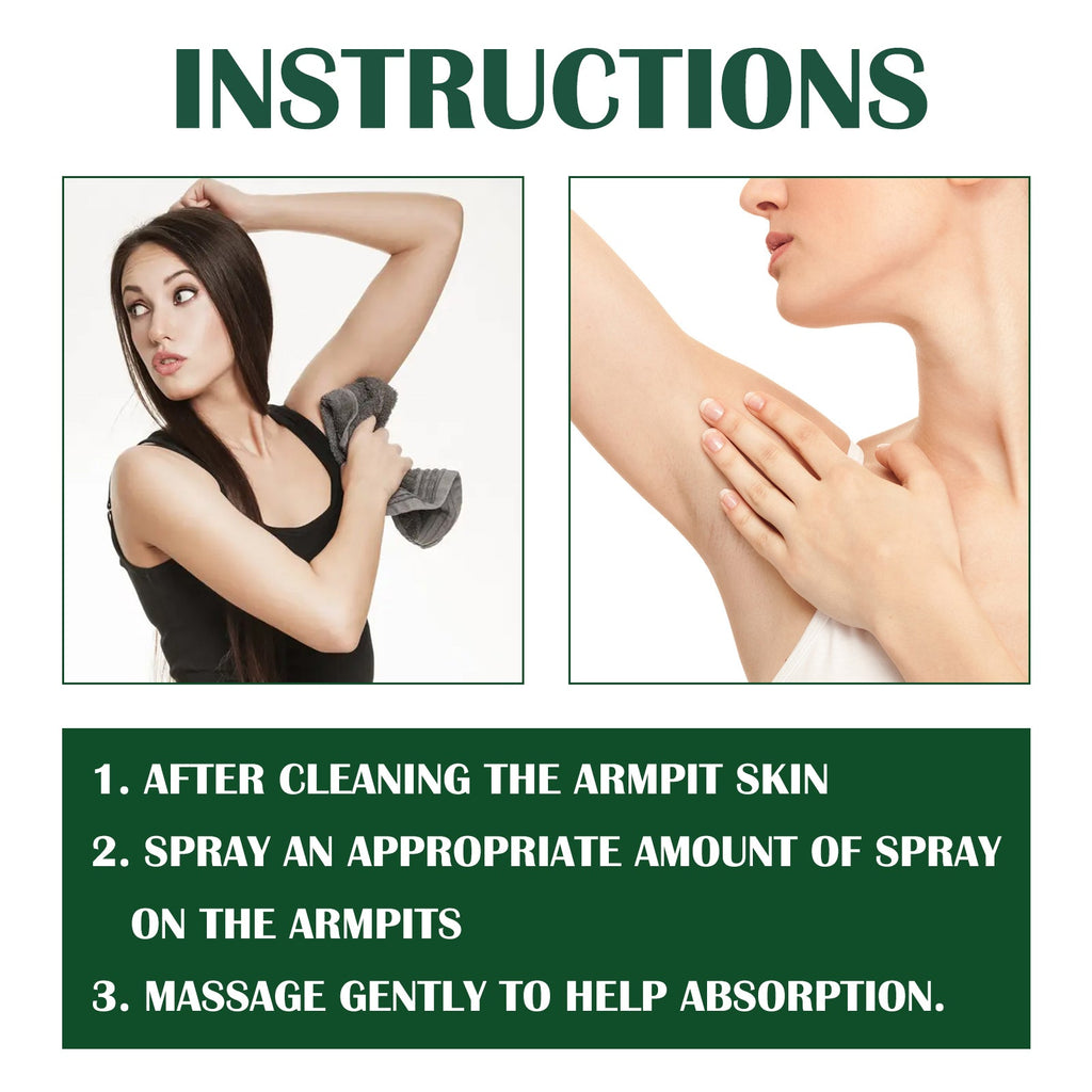 Body Odor Remove Spray, Refreshing Underarm Antiperspirant Deodorant Long-Lasting Fragrance Spray