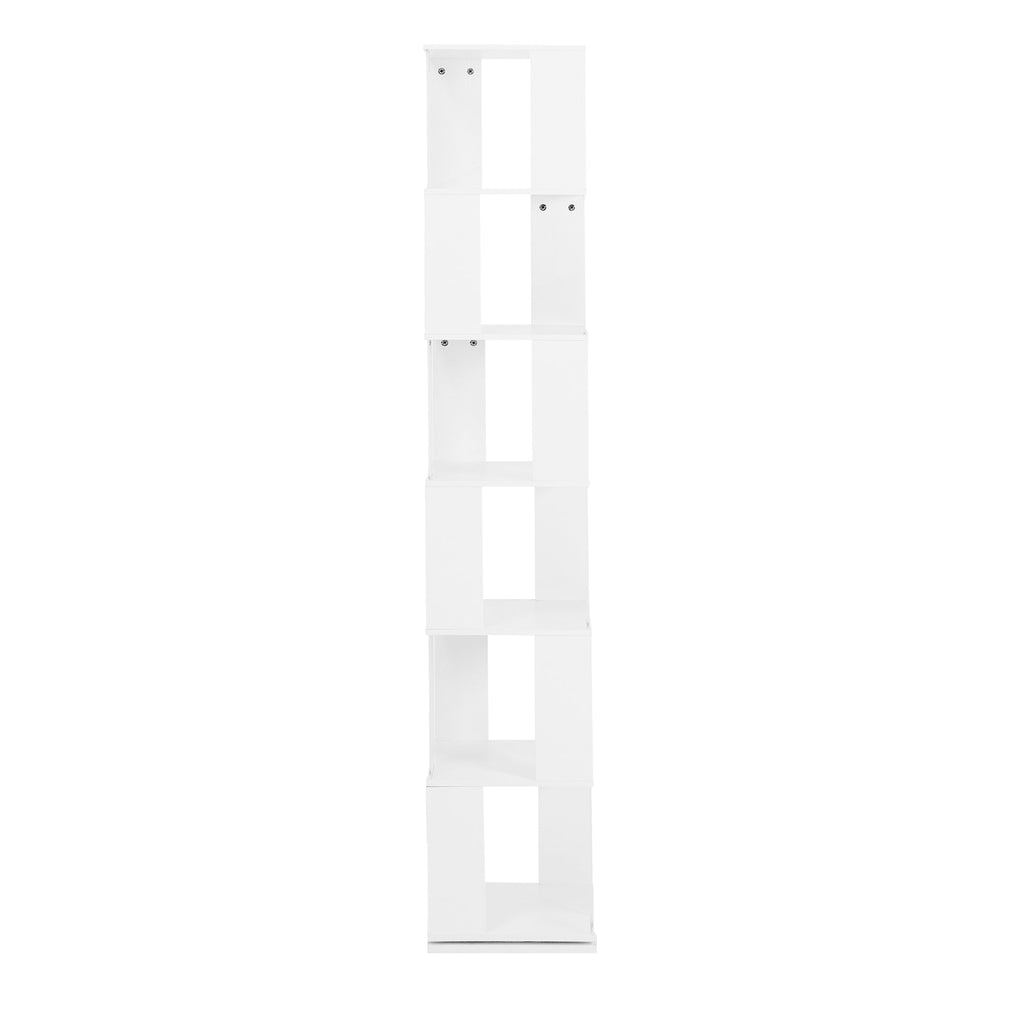 6-layer rotating acrylic board simple bookshelf, multi-functional creative bookshelf for students in the living room