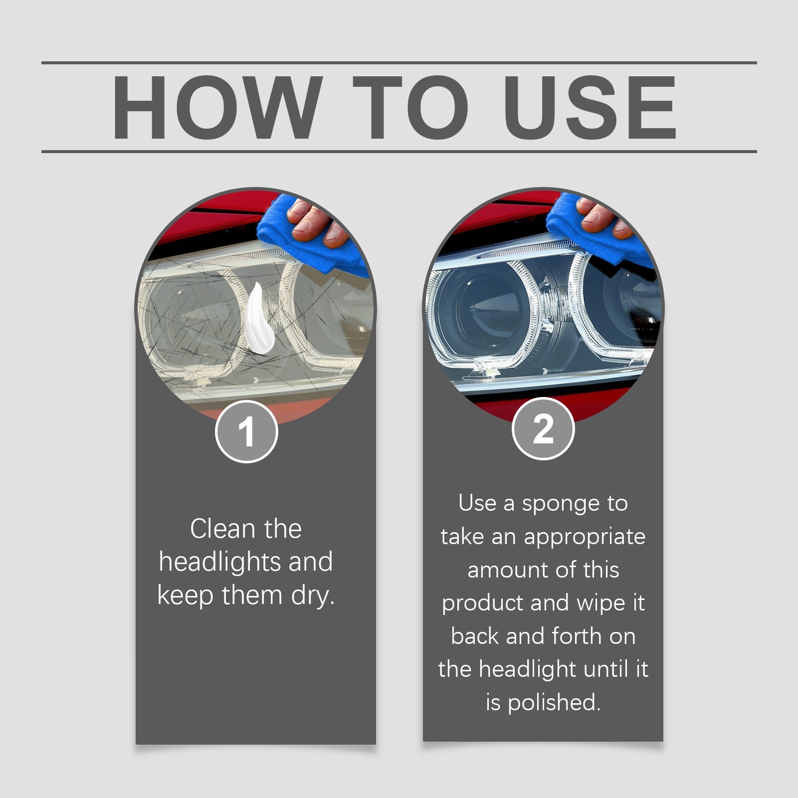 Car Headlight Repair And Polishing Set, Refurbished Coating Maintenance Brightening Lamp Care Set