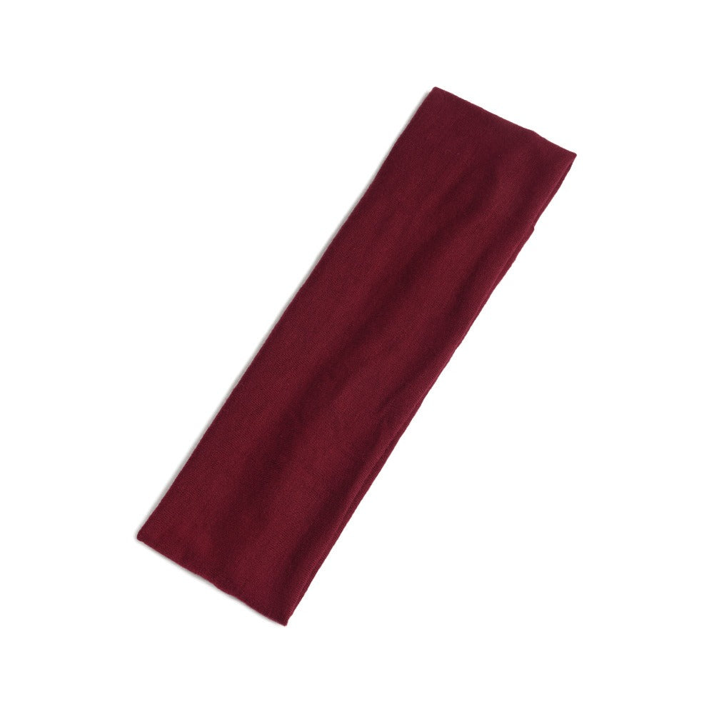 Simple Sports Headband Running Sports Anti Sweating Yoga Headband Unisex Solid Color Single Loop Headband