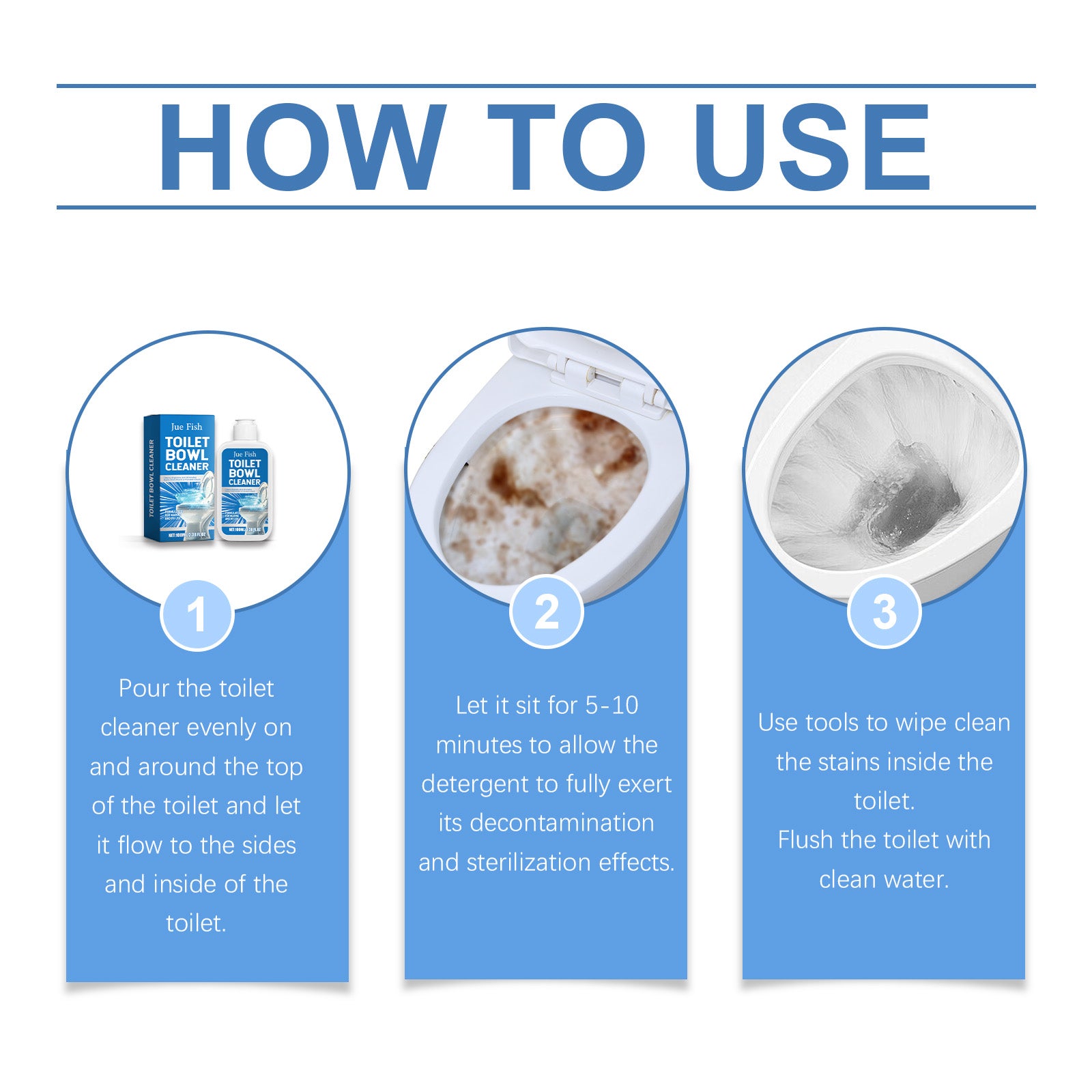 Toilet Stain Remover, Toilet Seat Portable Clean Ceramic Stains And Urine Stains