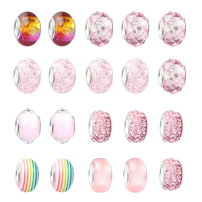 Cartoon Pink Set DIY Handmade Jewelry Children's Bracelet Women's Exquisite Gift Box Gift Bracelet